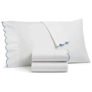 MARTHA STEWART Classic Percale Egyptian Cotton 2 Pillowcases/Standard